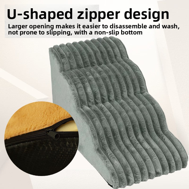 StepEase Foldable Pet Stairs for Small Dogs