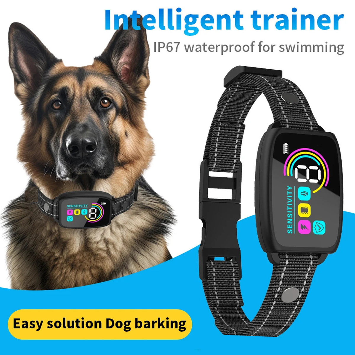 QuietPup Anti-Bark Training Collar with Static Correction