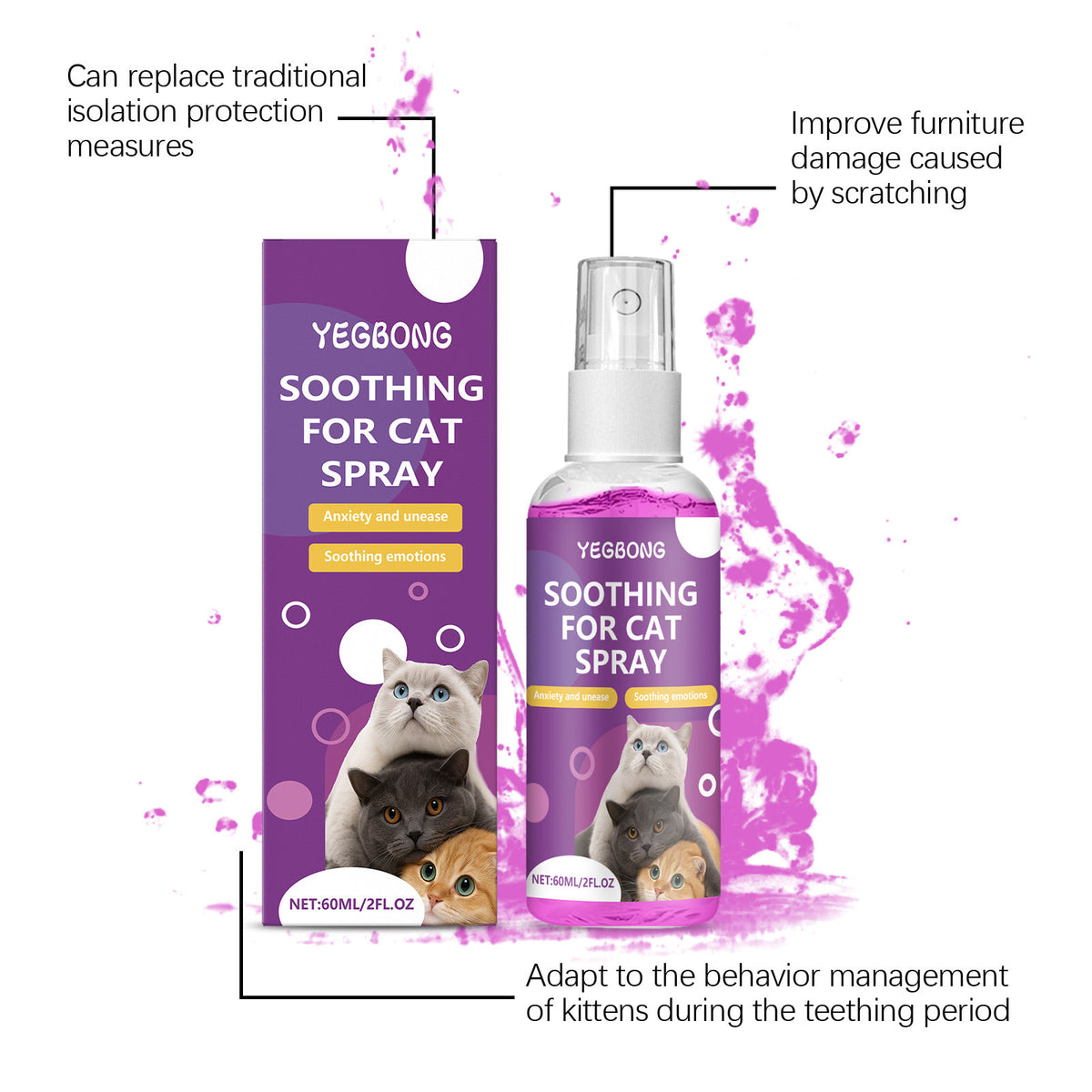 CalmNest Cat Behavior Spray
