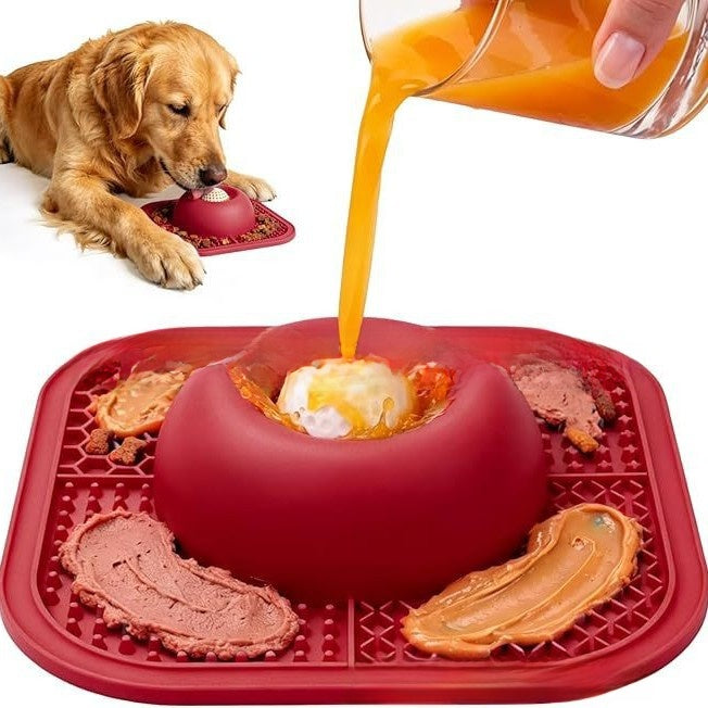 SlowDown Silicone Dog Feeder Bowl