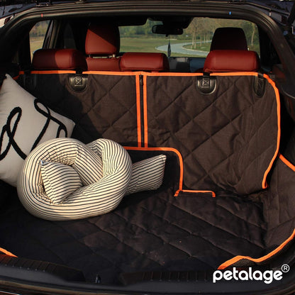 Car Seat Protector, 52” X 50“ for for Familay Car & Regular Suvs, 600D Heavy Duty Car Seat Cover Waterproof Dog Car Seat Cover for Back Seat, Scratch Proof Nonslip Seat Cover for Dogs in Car