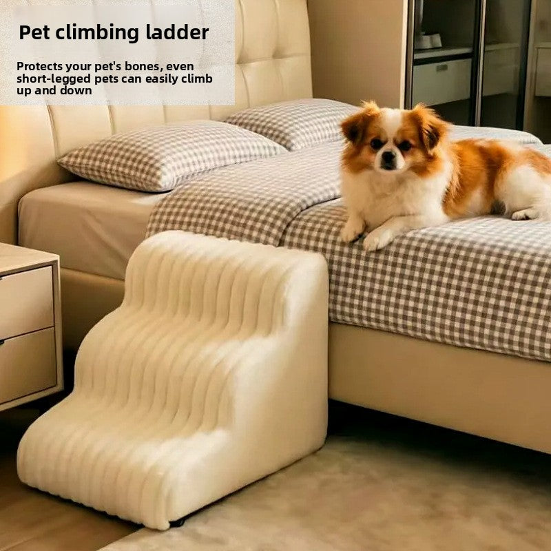 StepEase Foldable Pet Stairs for Small Dogs