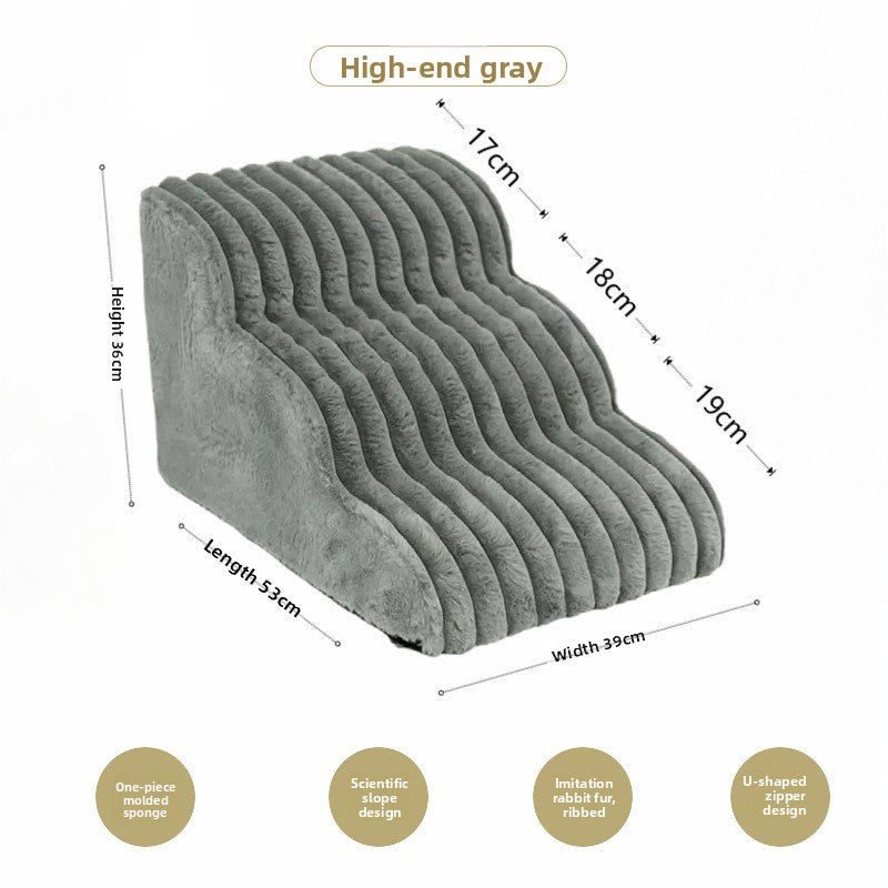 StepEase Foldable Pet Stairs for Small Dogs