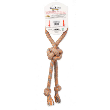 Durable 18" Flossy Chews Double-Tug Cotton-Blend Dog Toy with Loop Handle - Perfect for Medium Dogs!