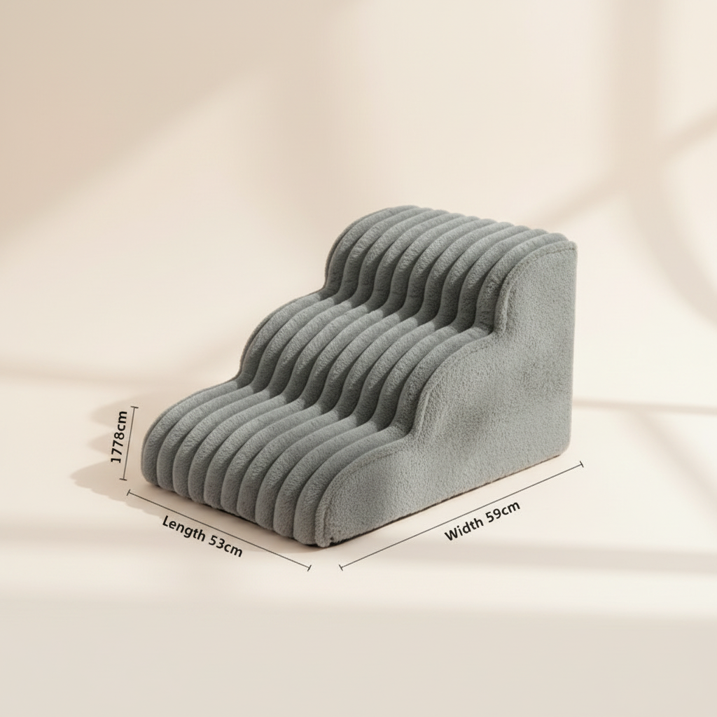 StepEase Foldable Pet Stairs for Small Dogs
